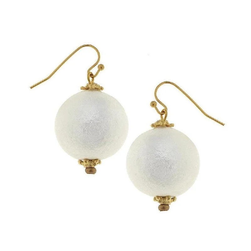 Bestselling Jewelry Now On Sale – Elevate Your Look Cotton Pearl Dangle Earrings