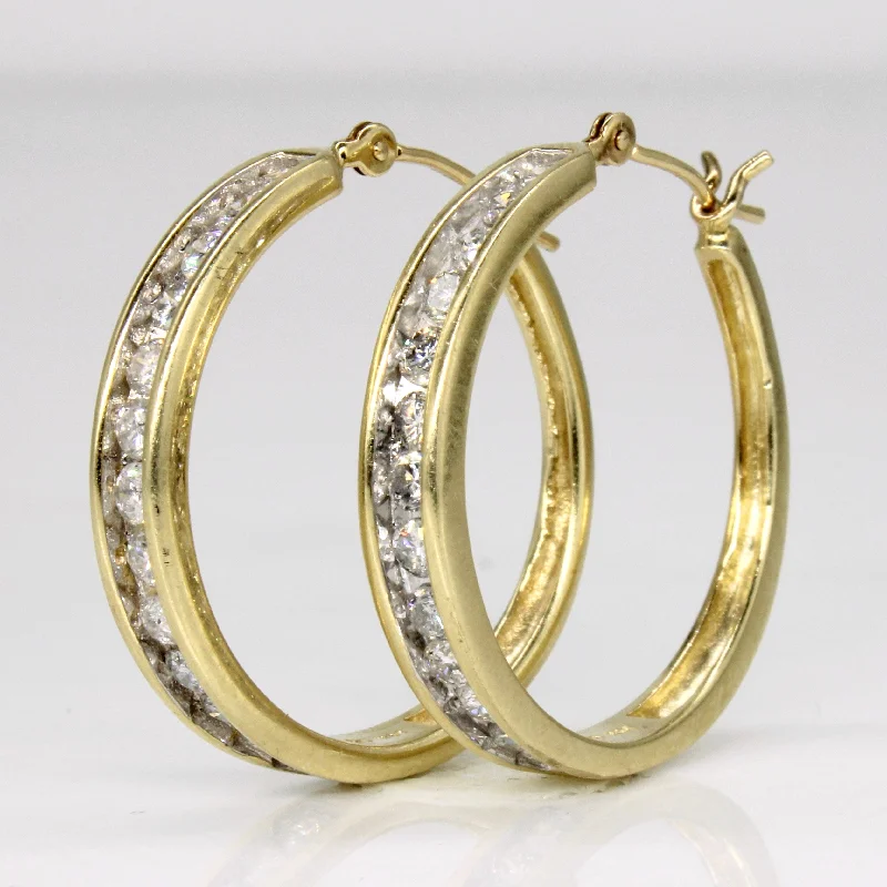 Shop Elegant Jewelry At Unbeatable Prices Diamond Hoop Earrings | 1.00ctw |