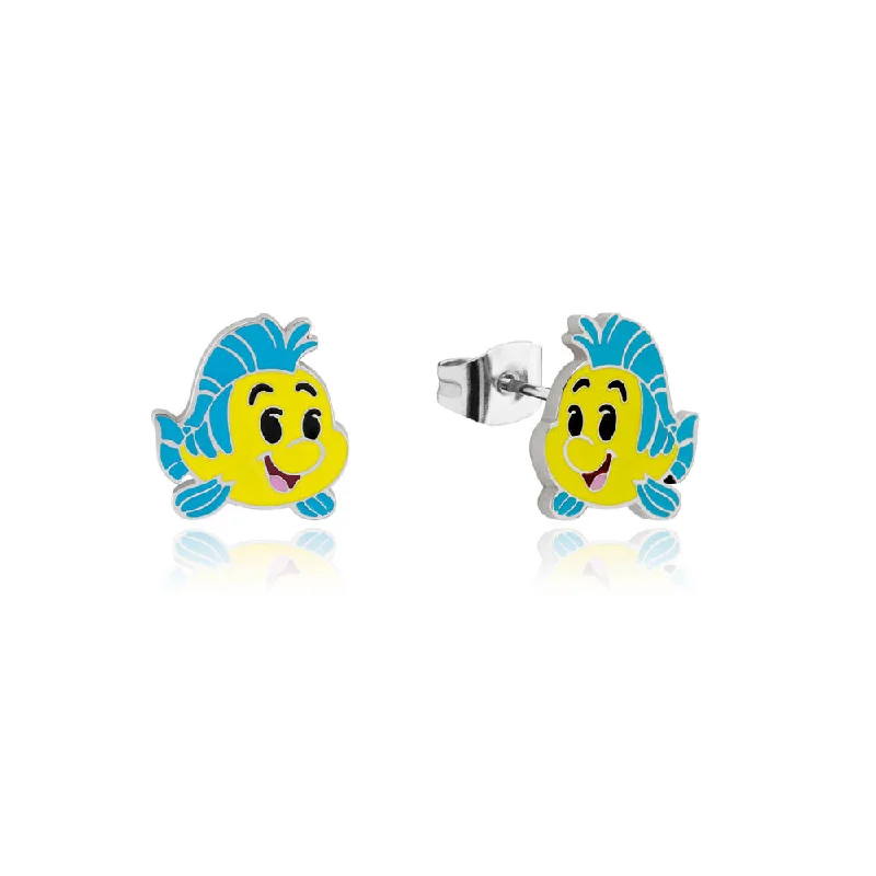 Dainty And Elegant Jewelry Now At Reduced Prices Disney Stainless Steel Flounder Stud Earrings