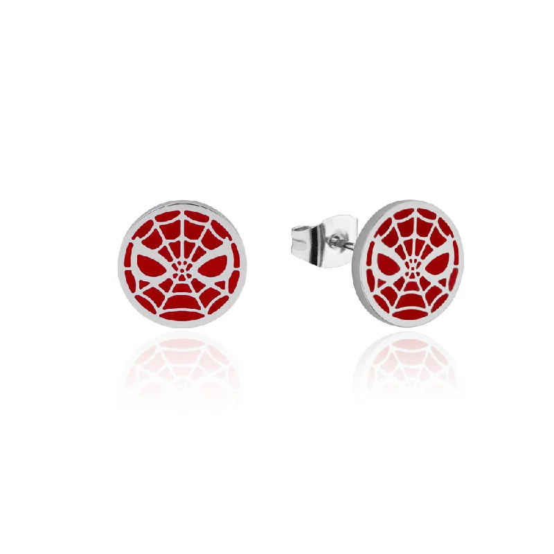Luxury Jewelry At Unbeatable Discounts Disney Stainless Steel Spider Man Stud Earrings