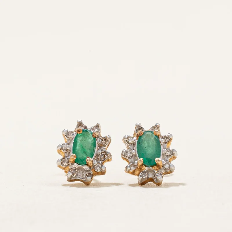 Bestselling Jewelry Now On Sale – Elevate Your Look Emerald & Diamond Stud Earrings | 0.36ctw, 0.10ctw |