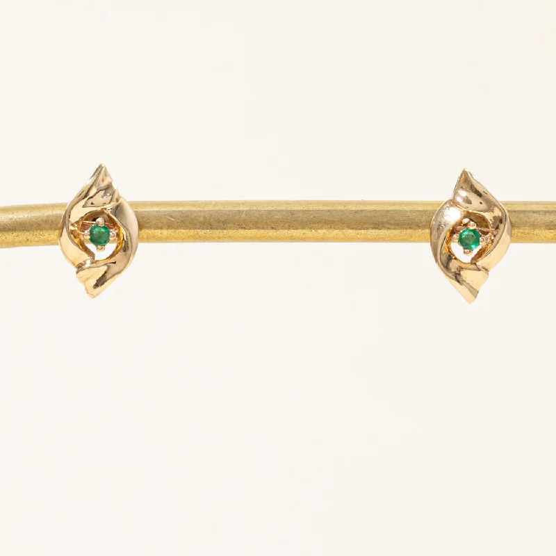 Seasonal Jewelry Sale – Upgrade Your Style Today Emerald Stud Earrings | 0.06ctw |