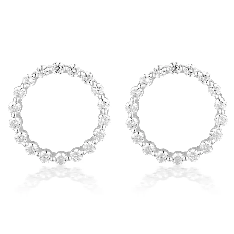 Unmissable Deals On Handmade Jewelry Collections Georgini Sterling Silver Circle Of Life Large Stud Earrings