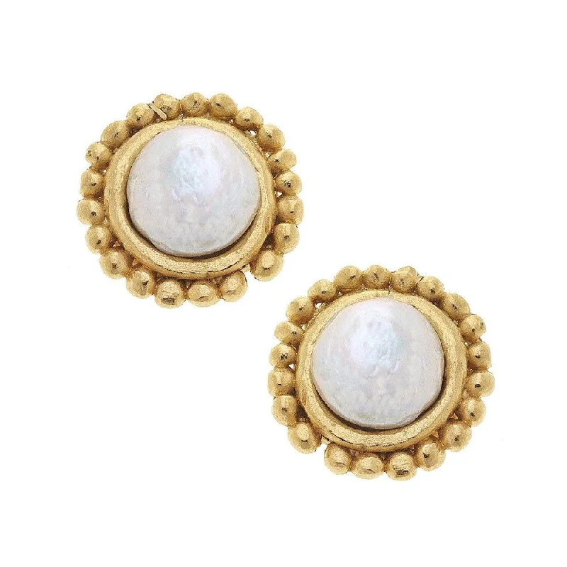 Luxury Jewelry Without The Luxury Price Tag Gold & Coin Pearl Clip Earrings