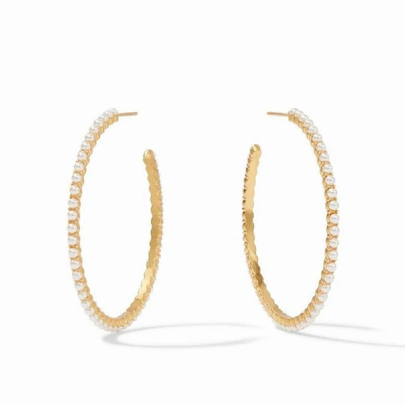 Timeless Elegance Now At Special Discounts Juliet Hoop Earrings Pearl