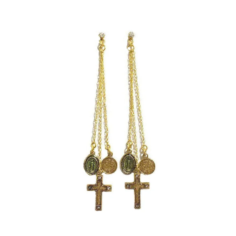 Shop Dazzling Jewelry With Special Promotional Discounts Les Celeste Chain Earrings