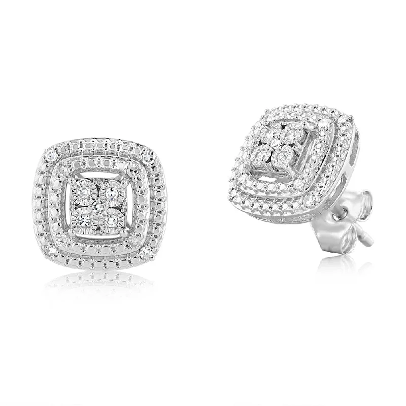 Huge Markdowns On Premium Jewelry Styles Luminesce Lab Grown 1/8Ct Diamond & Sterling Silver Stud Earrings