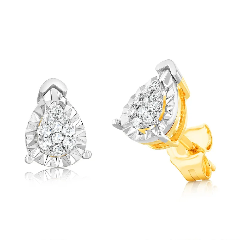 Must-Have Jewelry Pieces At Reduced Prices Luminesce Lab Grown 9ct Yellow Gold Diamond Stud Earrings