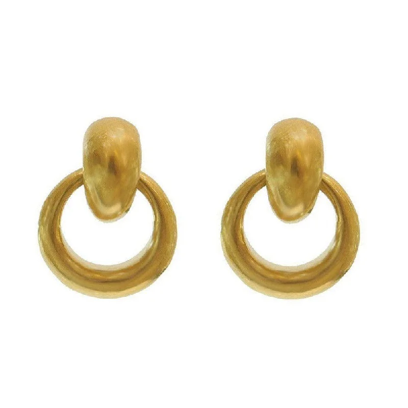 Affordable Glamour – Premium Jewelry For Less Medium Round Doorknocker Clip Earrings