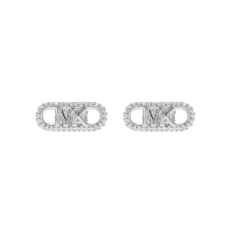 Flash Deals On Fine Jewelry – Shop Before It's Gone Michael Kors Sterling Silver Pave Empire Link Stud Earrings