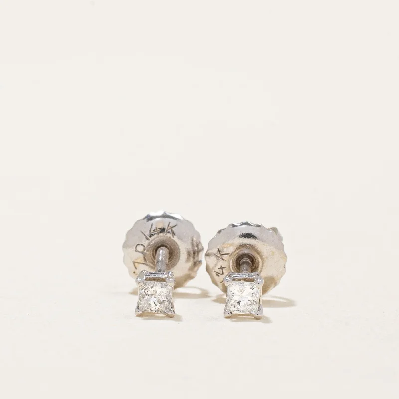 Personalized Jewelry Sale – Meaningful Gifts At Great Prices Princess Cut Diamond Stud Earrings | 0.12ctw |