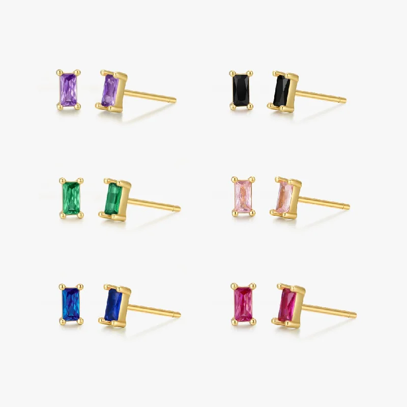 Luxury Jewelry Sale – Elegant Styles At Unbeatable Prices Rectangle Studs in Gold