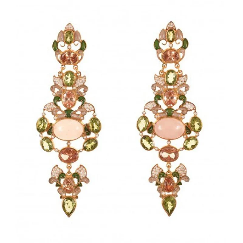 Get Your Favorite Jewelry At The Best Price Rose Quartz Chandelier Earrings