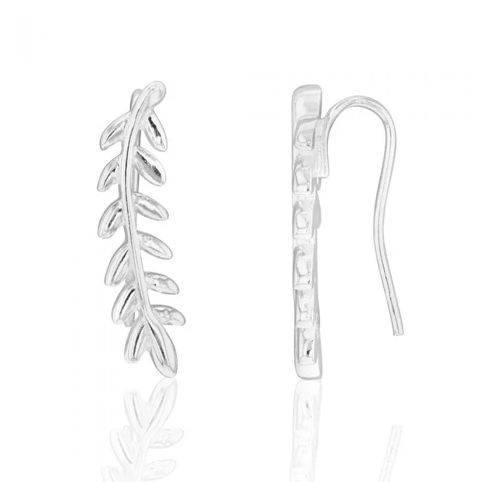 Final Call For Exquisite Jewelry At Reduced Rates Sterling Silver Olive Branch Ear Climber
