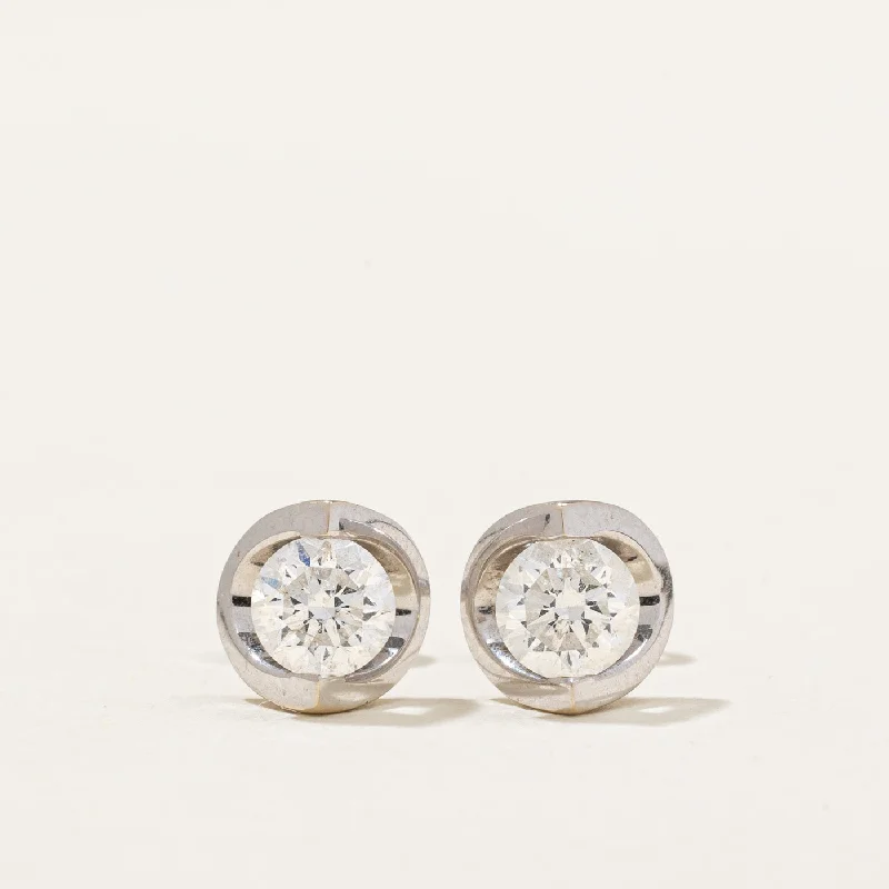 Affordable Glamour – Premium Jewelry At Special Prices Tension Set Diamond Stud Earrings | 0.66ctw |