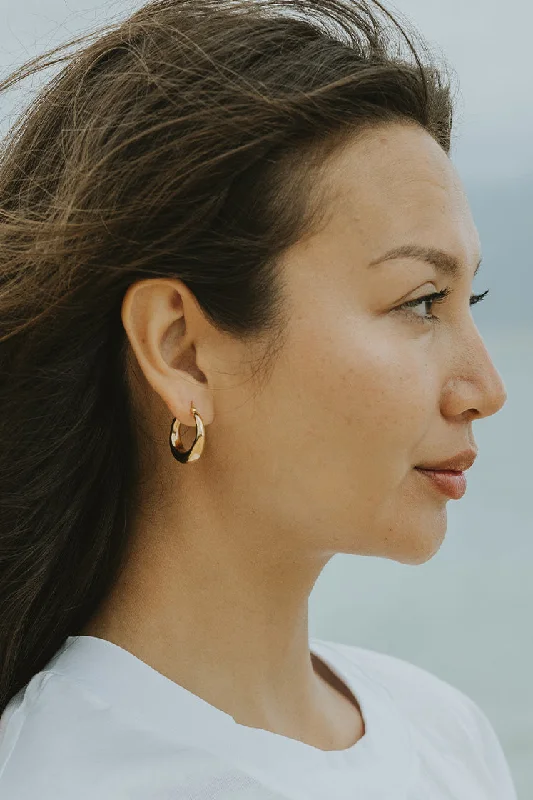Get The Sparkle You Love At Prices You Adore Thick Hoop Earrings - 14k