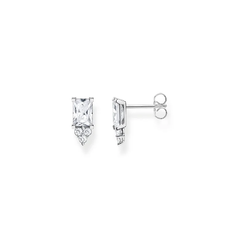 Exclusive Online Jewelry Sale – Don't Wait Thomas Sabo Heritage Sterling Silver CZ Stud Earrings