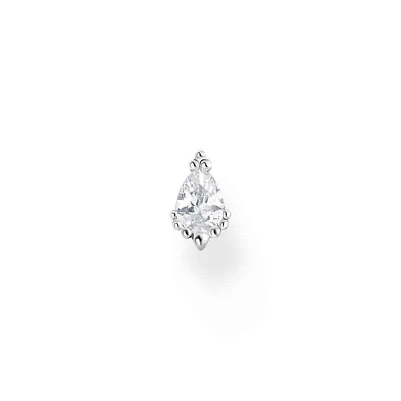 Jewelry Clearance – Final Chance To Save Big Thomas Sabo Sterling Silver Charm Club Snow Crystal Stud Earrings *1 Piece Only*