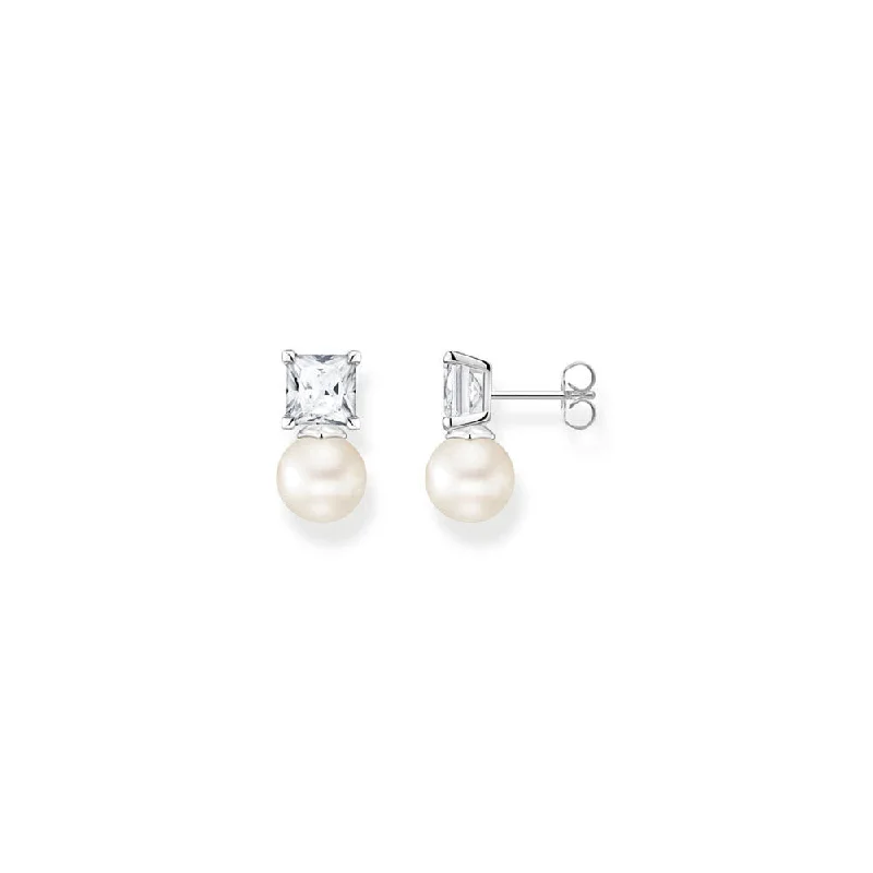 Exclusive Jewelry Offers – Sparkle For Less Thomas Sabo Sterling Silver Heritage Fresh Water Pearls Stud Earrings