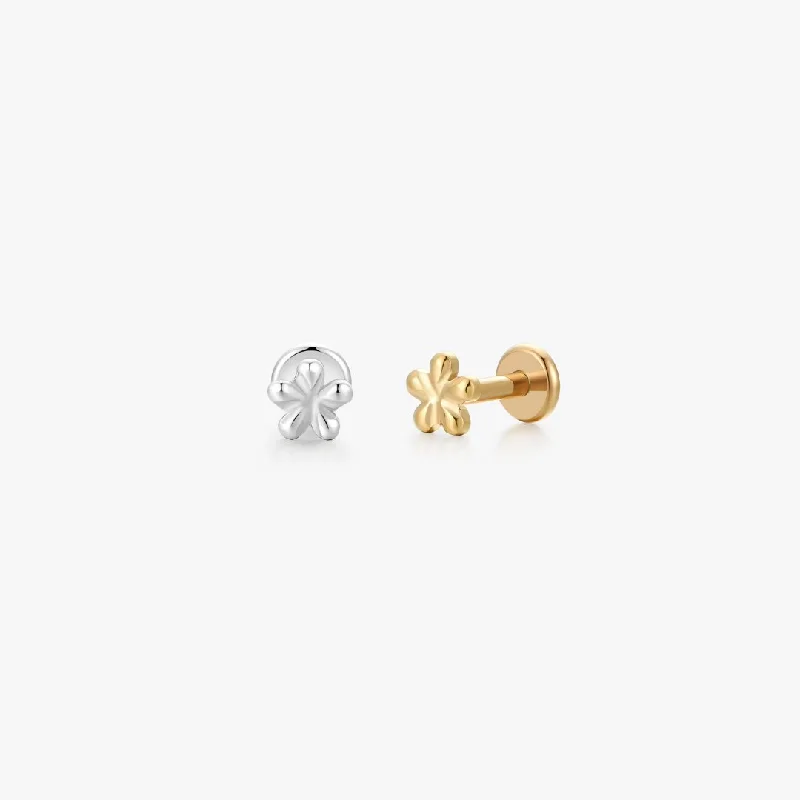 Timeless Jewelry Styles At Wallet-Friendly Prices Titanium Mini Floral Flat Back Stud (Single) Timeless Jewelry Styles At Wallet-Friendly Prices Titanium Mini Floral Flat Back Stud (Single)