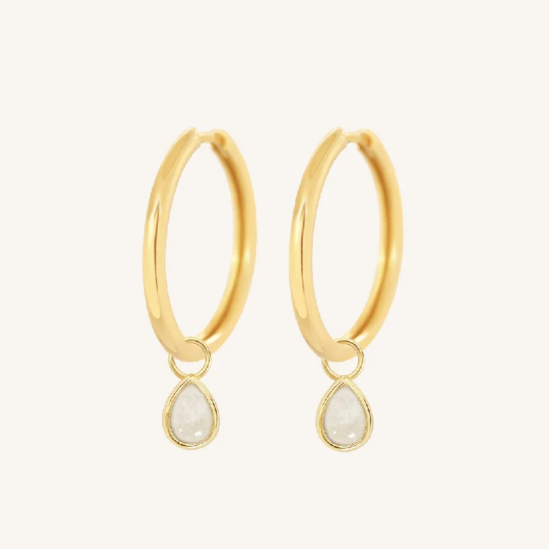 Get Ready To Sparkle – Special Jewelry Discounts Moonstone Trove Charm Hoops