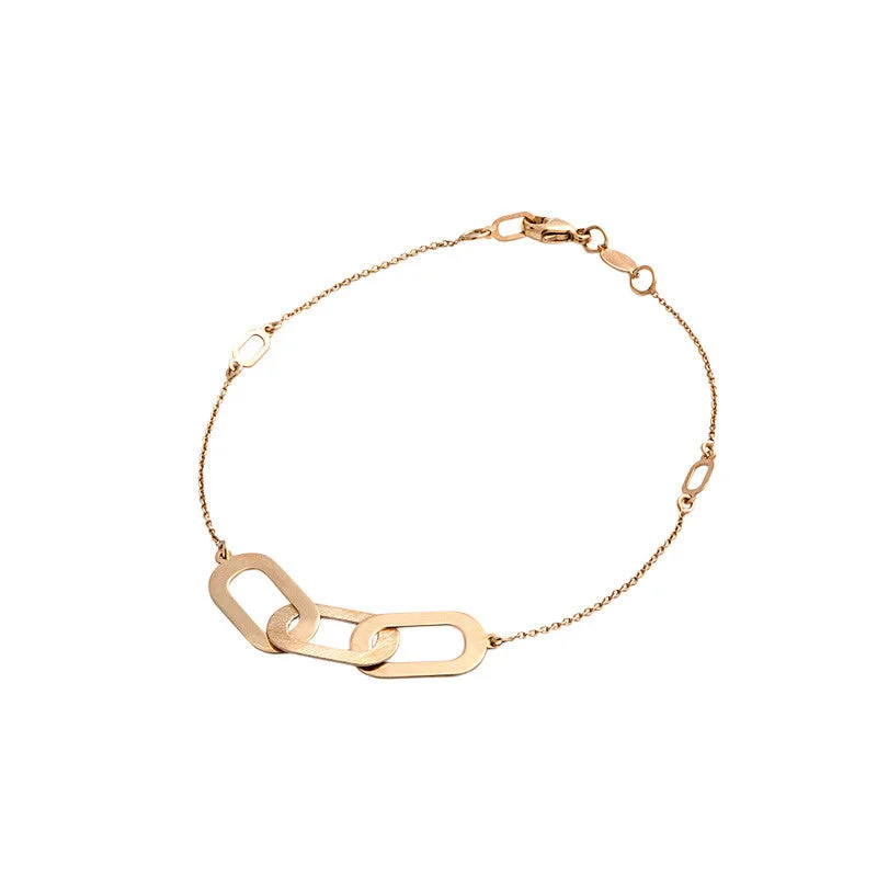 Buy More, Save More On Stunning Jewelry Designs 14 Karat Yellow Gold Polished and Brushed Three Station Bracelet Buy More, Save More On Stunning Jewelry Designs 14 Karat Yellow Gold Polished and Brushed Three Station Bracelet