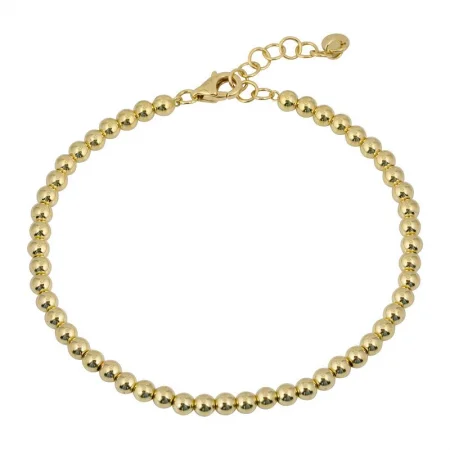 14k Gold 3mm Beads Bracelet