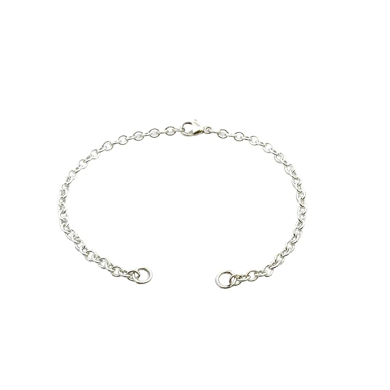 Dazzle In Elegance With Our Biggest Jewelry Sale 3mm Silver Chain Hinge Bracelet