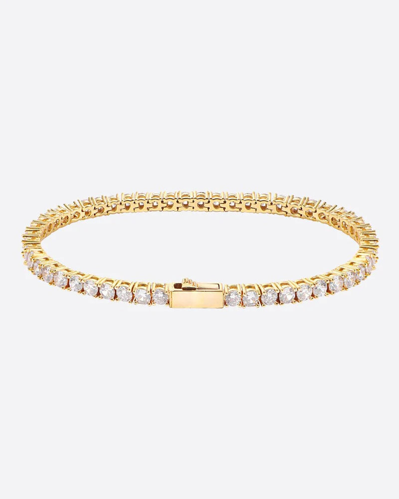 Breathtaking Jewelry At Limited-Time Savings 3MM VVS tennis bracelet - Gold