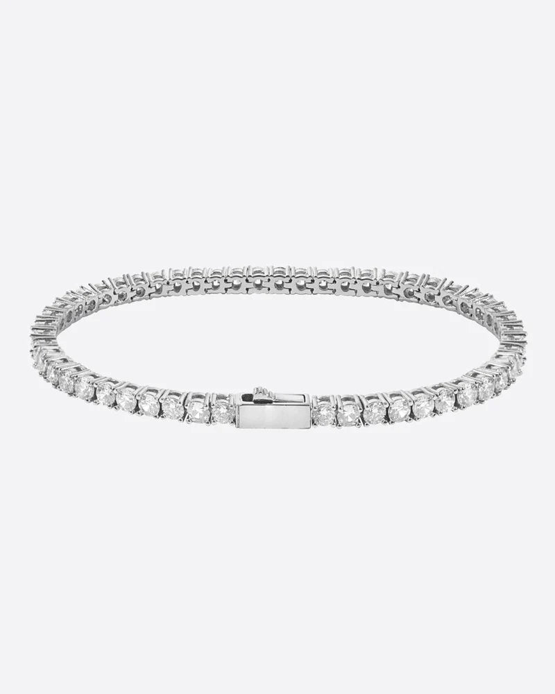 The Perfect Accessory For Less – Jewelry Sale Live 3MM VVS tennis bracelet - White Gold