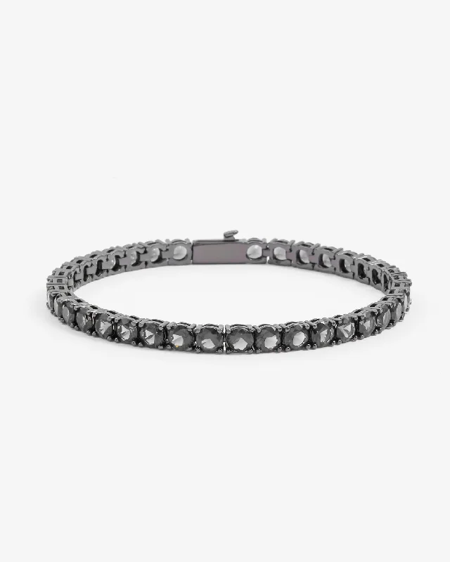 Chic And Stylish Jewelry At Exclusive Prices 5mm Tennis Bracelet - Black
