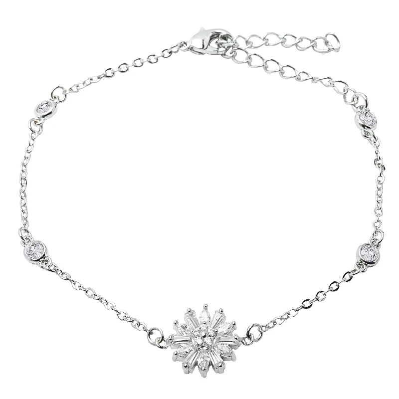 Luxury Jewelry Now At Special Promotional Rates Astara 18k White Gold Plated Bracelet with Simulated Diamond Crystals Luxury Jewelry Now At Special Promotional Rates Astara 18k White Gold Plated Bracelet with Simulated Diamond Crystals