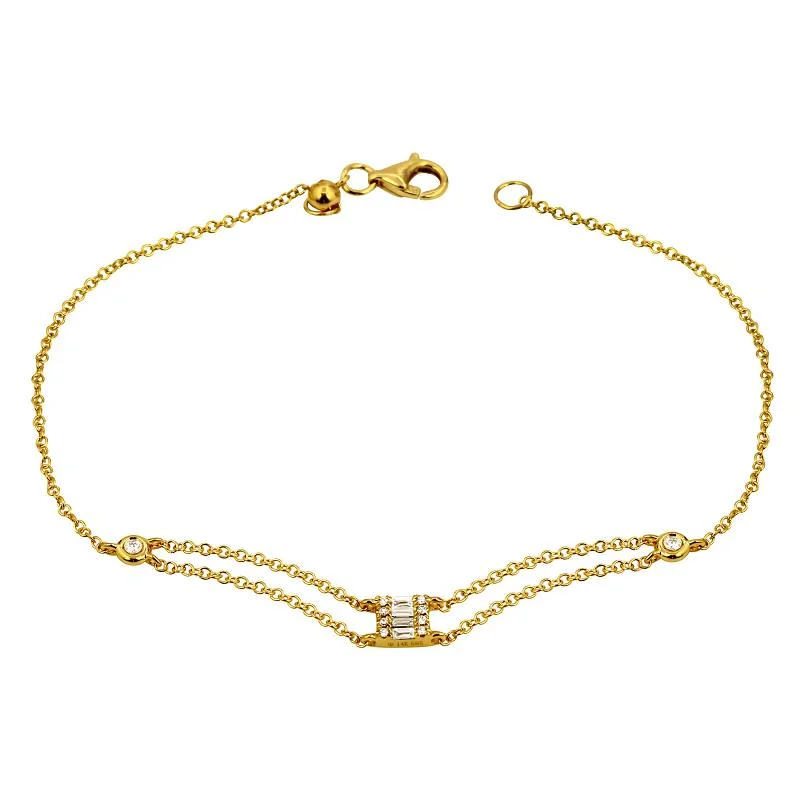 Exclusive Jewelry Bundles At Discounted Prices Baguette V-Chain Bracelet