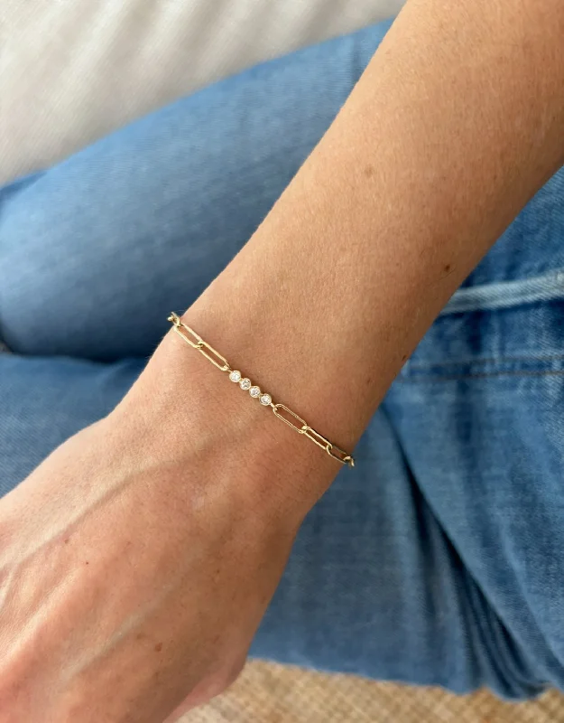 Elegant Jewelry, Affordable Luxury – Shop Now The Arlo Bezel Diamond Link Bracelet