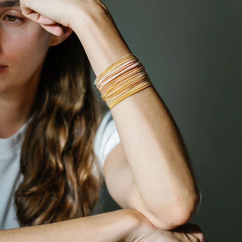 WARM Mixed Metals DIA Bracelets