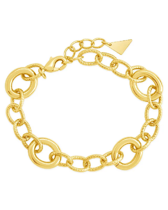 Carter Round Statement Link Bracelet