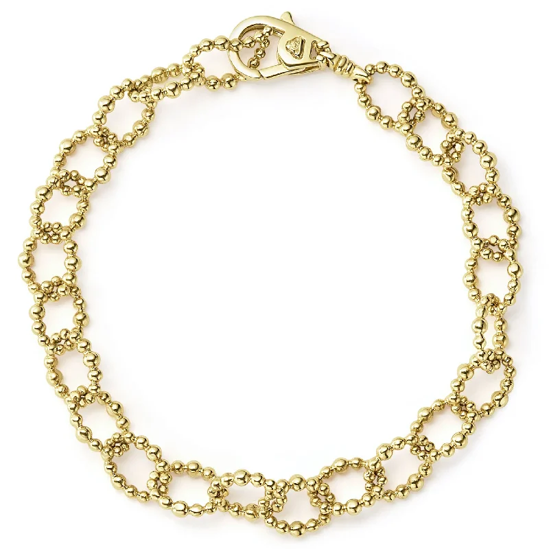 Caviar Gold 18K Gold Large Link Bracelet