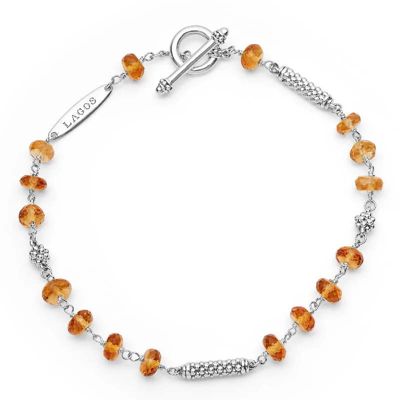 Your Perfect Accessory Now At The Best Price Caviar Icon Citrine Beaded Bracelet