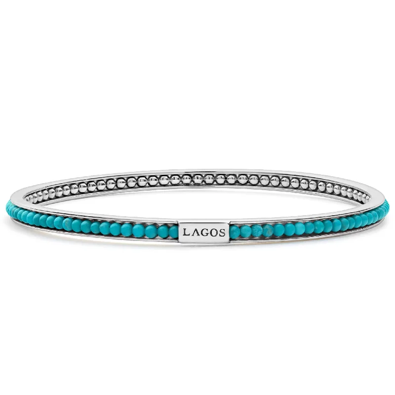 Elegant Jewelry, Affordable Luxury – Shop Now Caviar Icon Turquoise Bangle