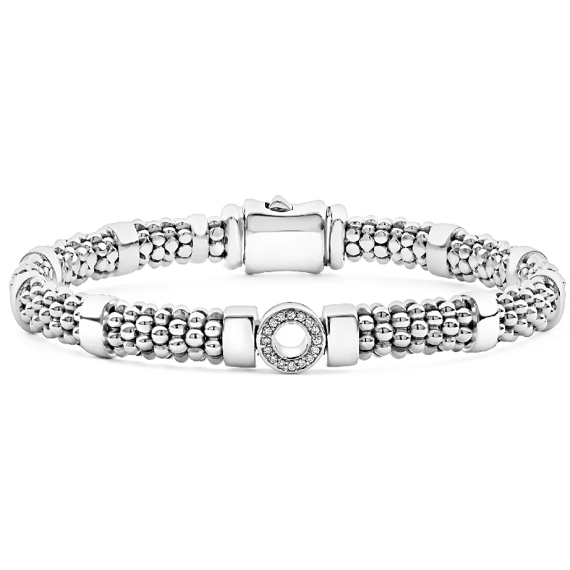 Limited-Stock Jewelry Sale – Once It's Gone, It's Gone Caviar Spark Small Single Station Diamond Circle Caviar Bracelet | 6mm