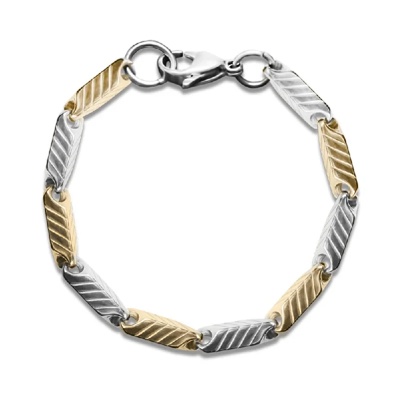 Limited-Time Offer On Elegant Jewelry Pieces Chevron Steel Bracelet