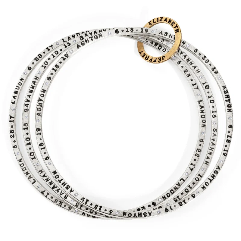 Dainty Floral Jewelry For Feminine Elegance Children Flat Bangles