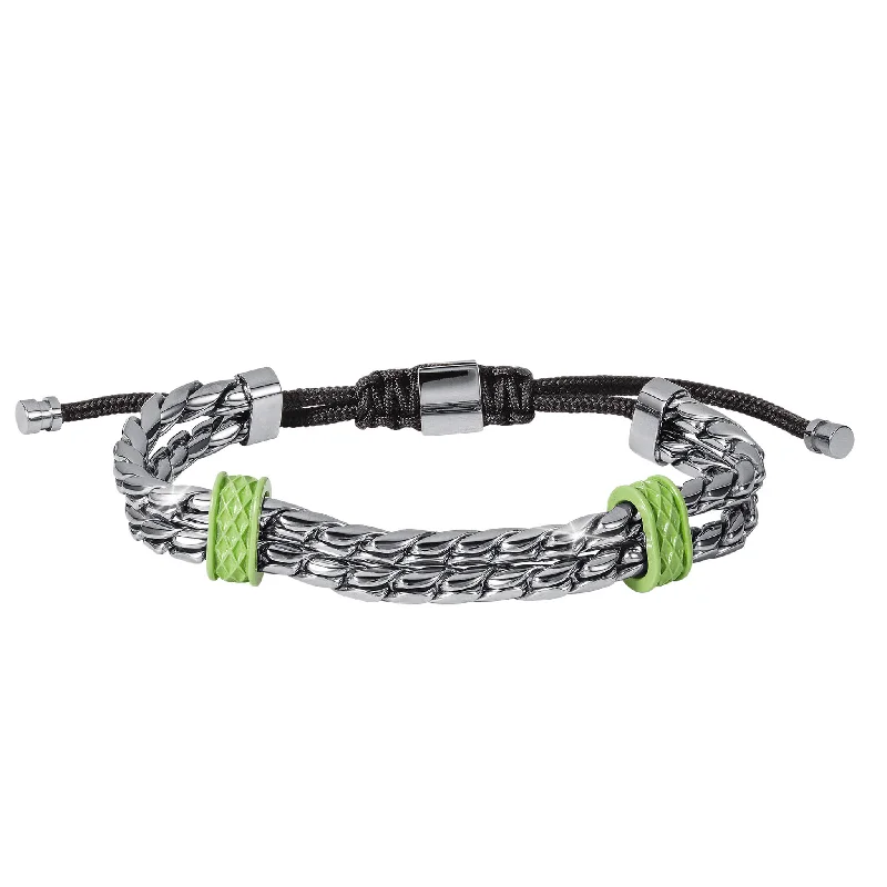 Flash Sale On Stunning Jewelry – Don't Miss Out Chromatic Wave Green Men's Bracelet