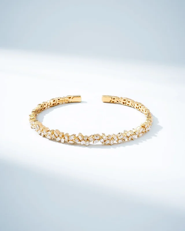 Bohemian-Inspired Jewelry For Free-Spirited Fashion Classic Diamond Sparkler Bangle Bohemian-Inspired Jewelry For Free-Spirited Fashion Classic Diamond Sparkler Bangle