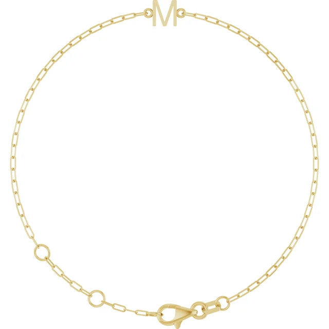 Accessorize For Less – Luxury Jewelry At Affordable Prices Classic Initial on Mini Paperclip Bracelet Accessorize For Less – Luxury Jewelry At Affordable Prices Classic Initial on Mini Paperclip Bracelet