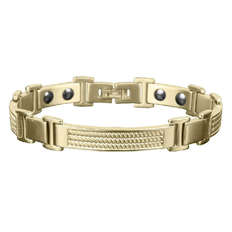 Exclusive Jewelry Sale – Sparkle For Less Columbus Magnetic Gold Bracelet