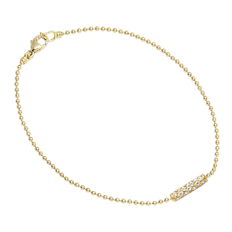 Covet 18K Gold Diamond Bar Bracelet