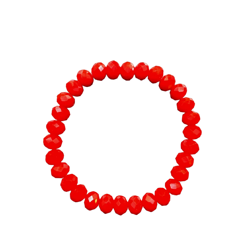 Get The Jewelry You Love At A Price You Love Geranium Faceted Rondelle 10mm Bracelet