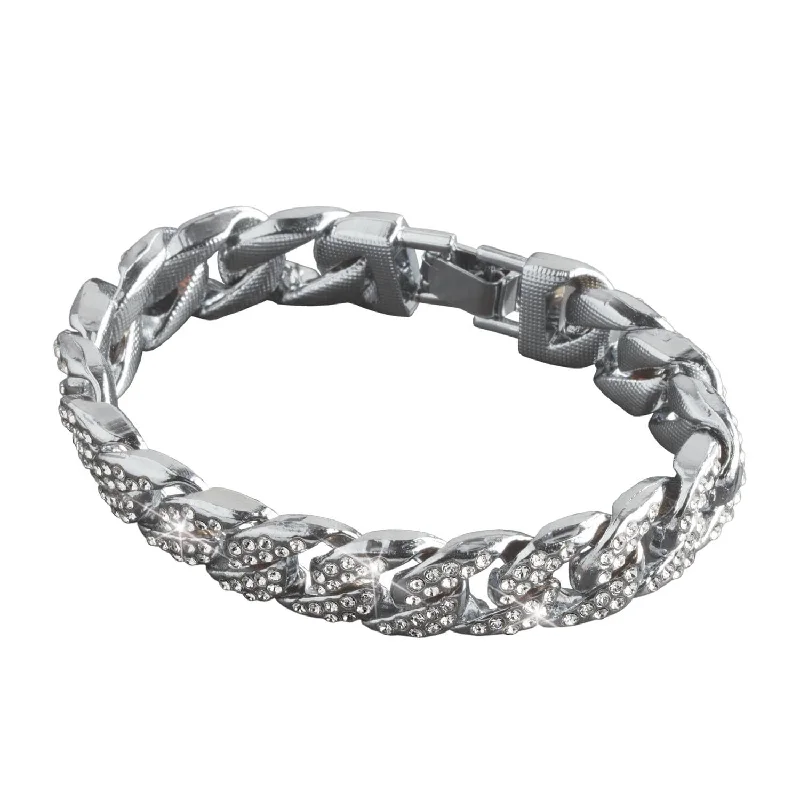 Shop Trending Jewelry With Exclusive Savings Logan Curb Rhodium Bracelet