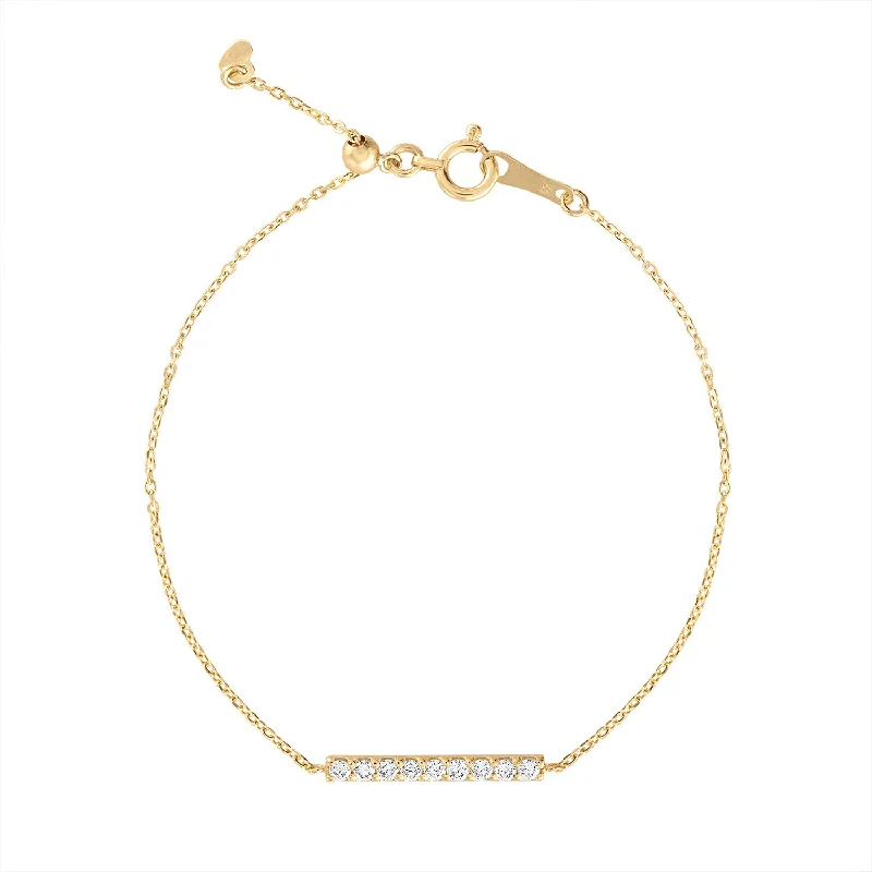Handcrafted Beauty At Affordable Prices Diamond Bar Bracelet